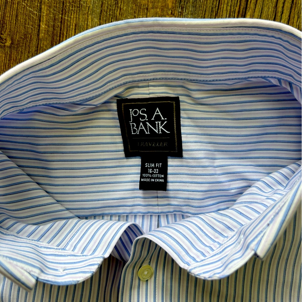Joseph A. Bank traveler dress shirt. Size 16/33. Good deal!